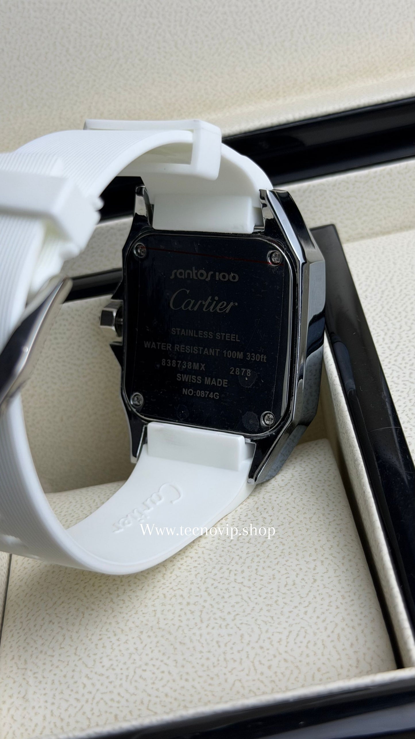 CARTIER SANTOS 100 WHITE