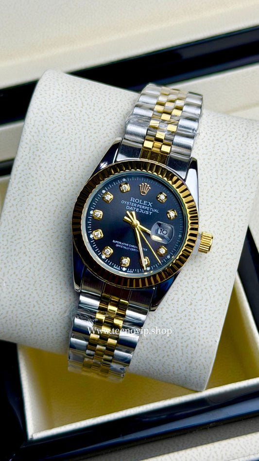 ROLEX PRESIDENCIAL BLACK COMBINADO   (MUJER)