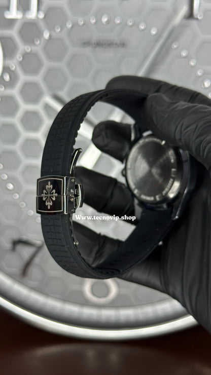PATEK PHILIPPE BLACK WHITE AND GOLD