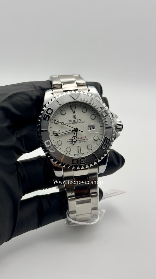 ROLEX YACH-MASTER SILVER AND WHITE SEMIAUTOMÁTICO