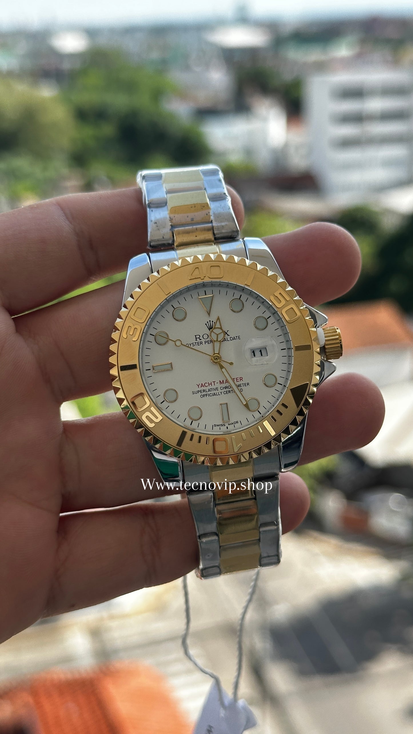 ROLEX YACH-MASTER  WHITE COMBINED SEMIAUTOMÁTICO