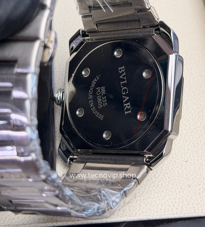 Bvlgari Octo Roma Silver And White
