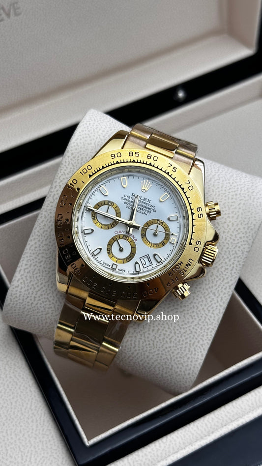 ROLEX DAYTONA GOLD AND WHITE