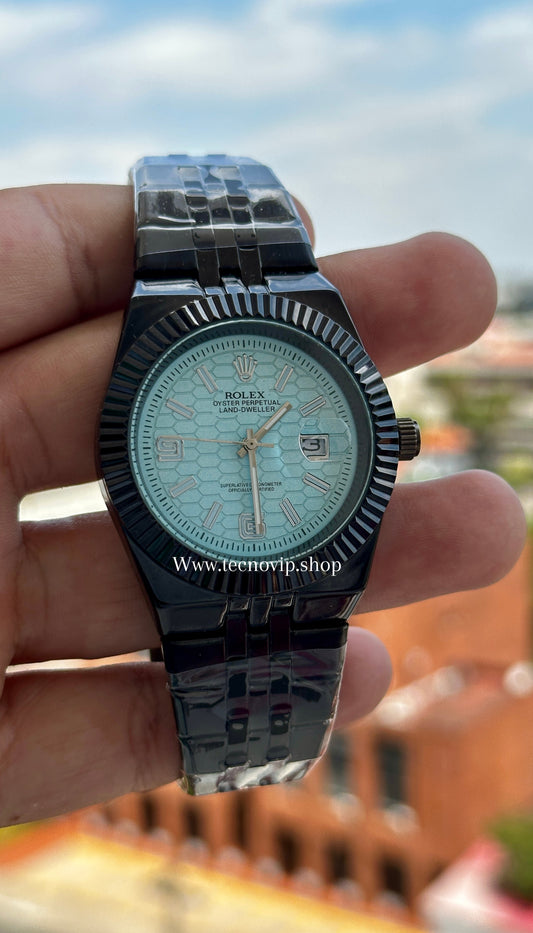 ROLEX LAND DWELLER BLACK SKYBLUE