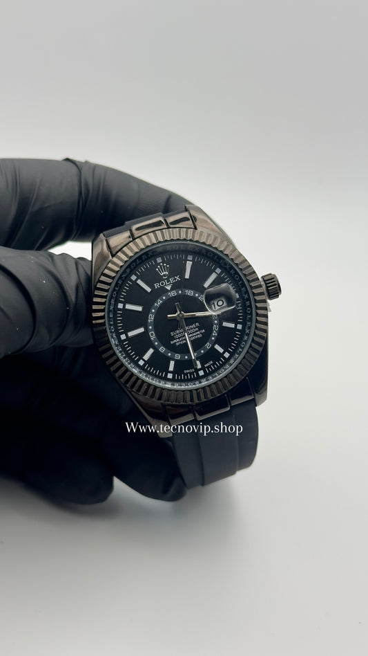 ROLEX SKYDWELLER OYSTERFLEX BLACK