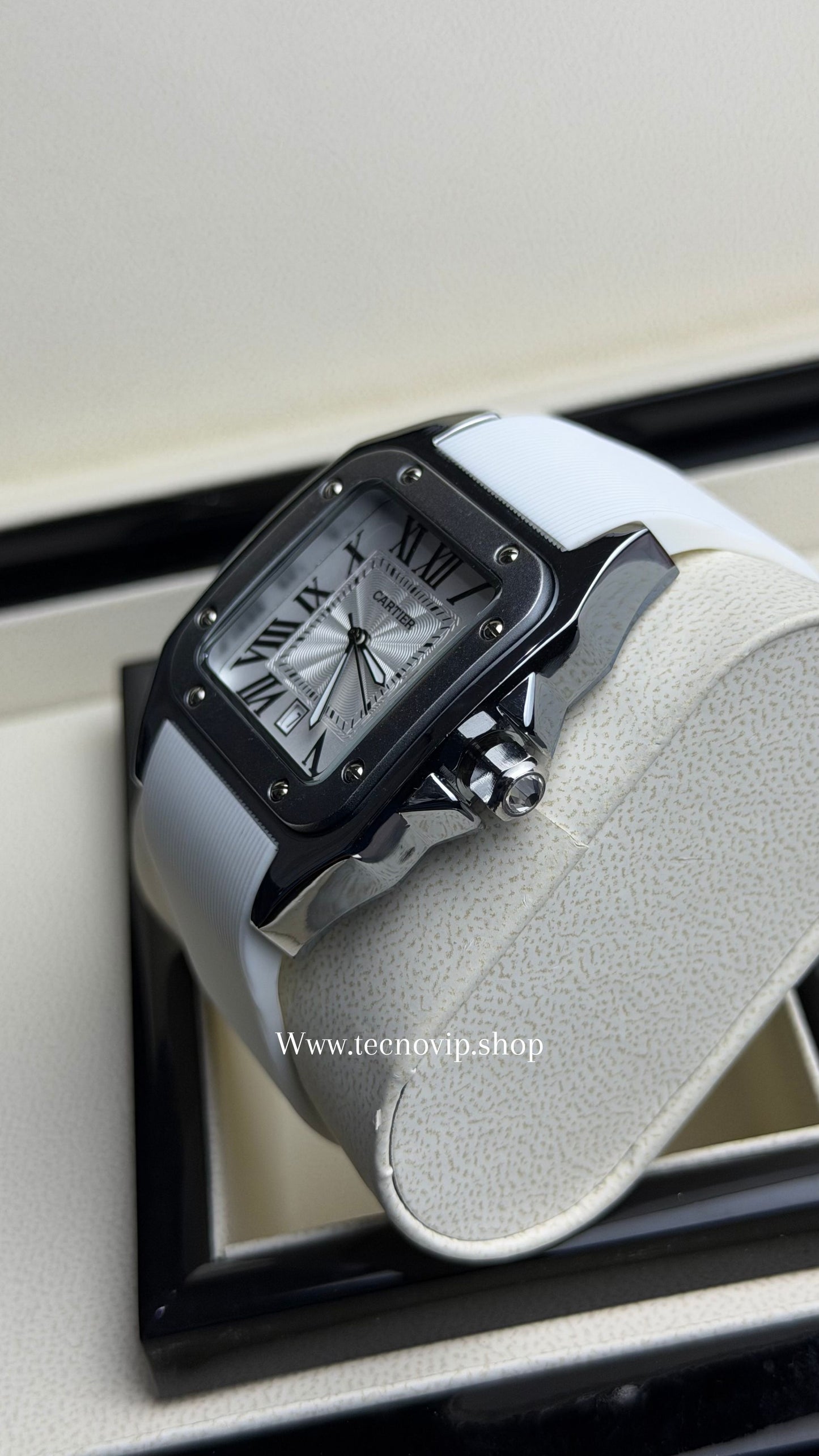CARTIER SANTOS 100 WHITE