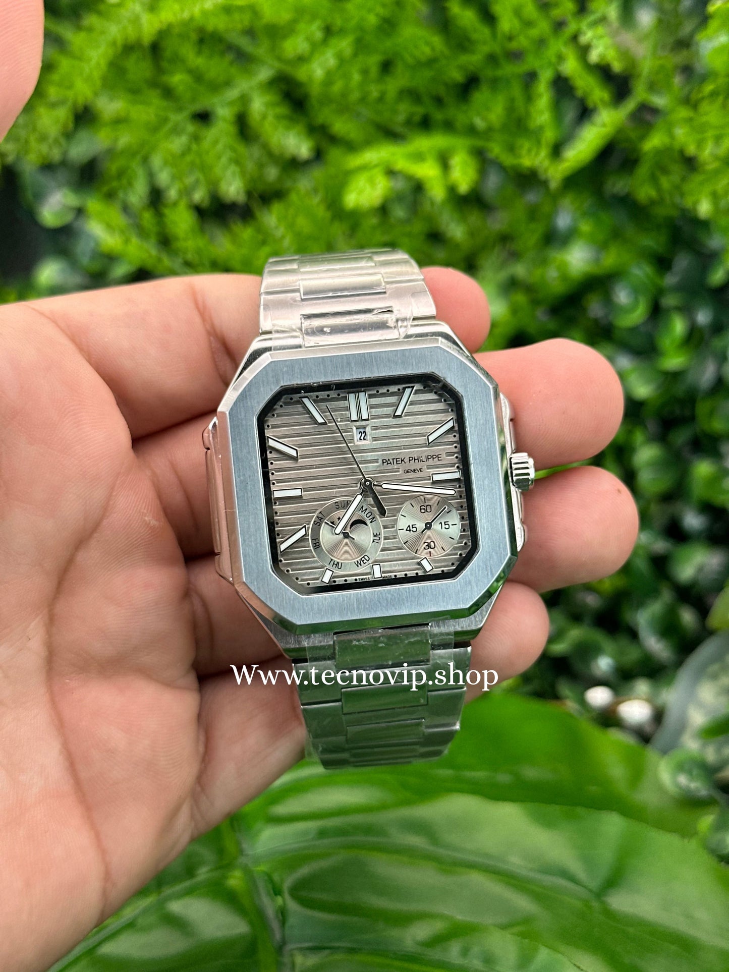 PATEK PHILIPPE CUBITUS SILVER AND MARFIL SEMIAUTOMÁTICO