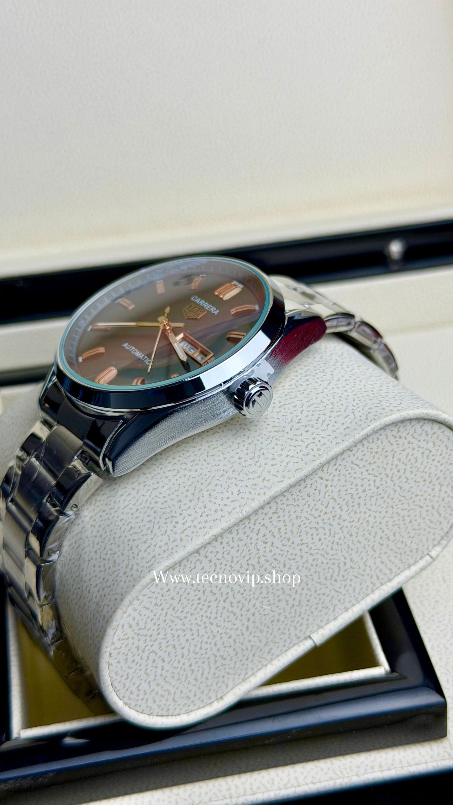 TAG CARRERA DAYDATE BLACK GOLD ROSE