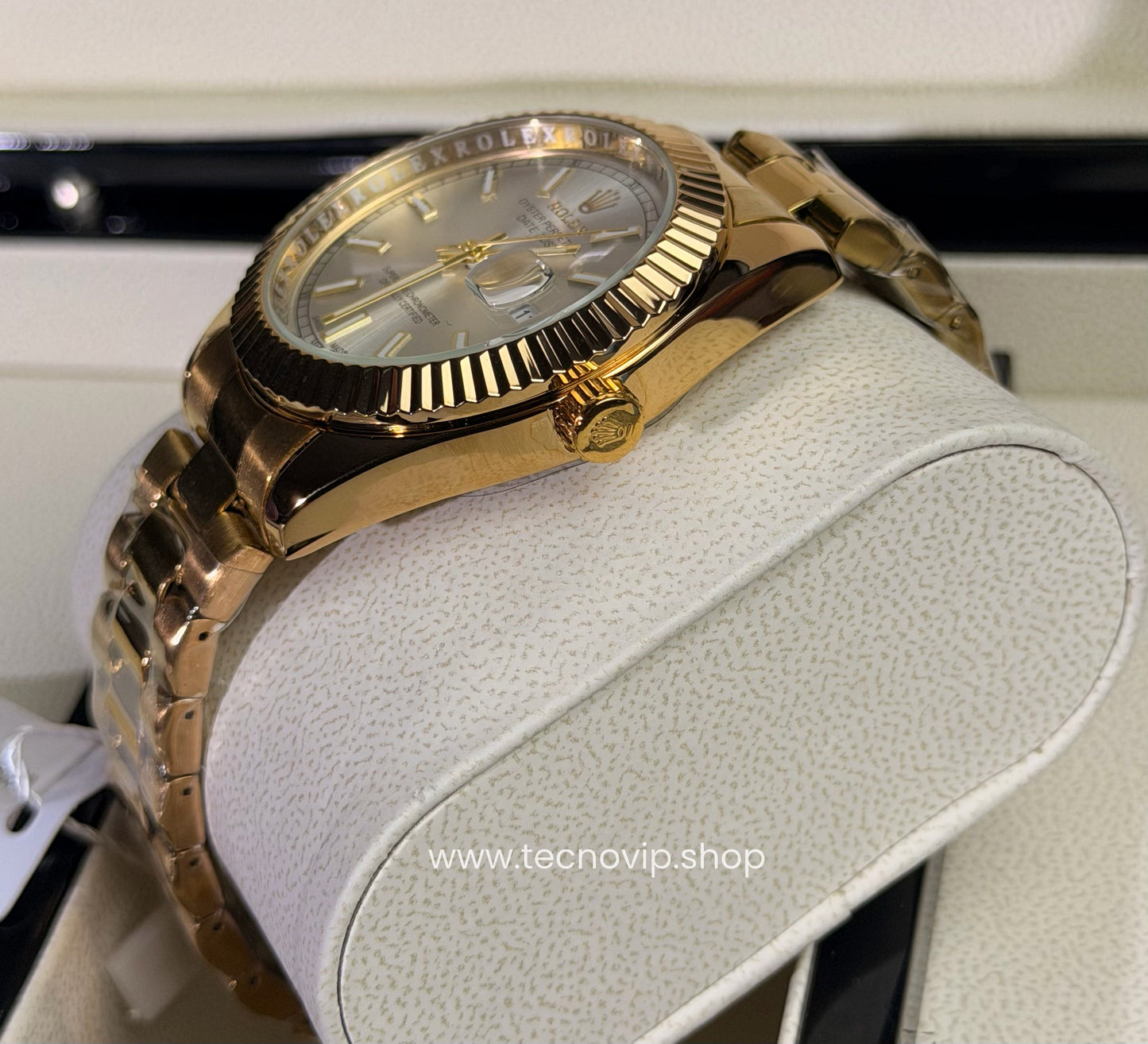 ROLEX DATEJUST GOLD AND WHITE SEMIAUTOMÁTICO