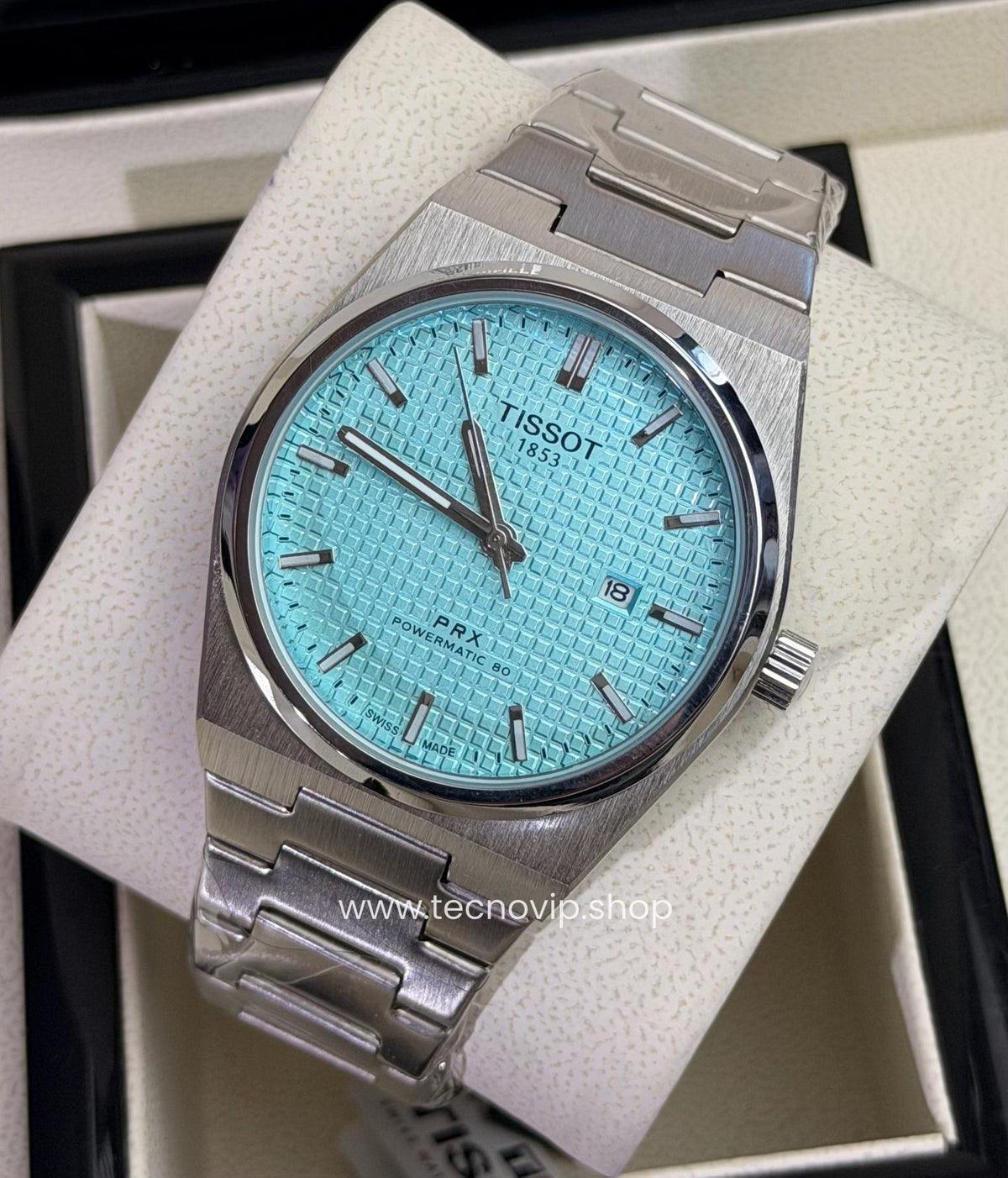 TISSOT PRX SILVER AND TIFFANY SEMIAUTOMÁTICO