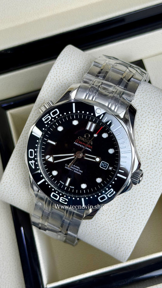 OMEGA SEASMASTER SILVER AND BLACK AAA+ (OPCIÓN A FULL SET)