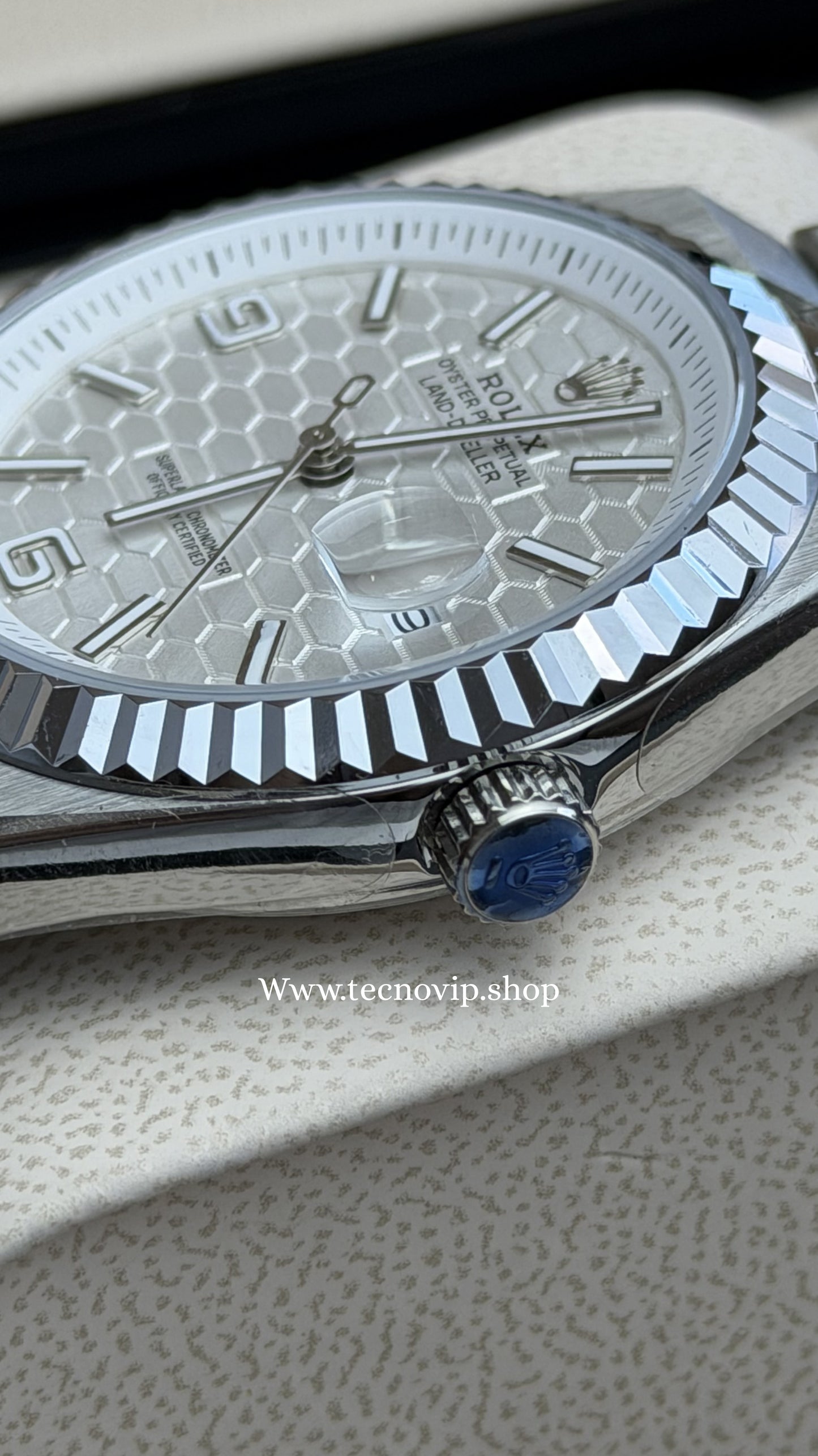 ROLEX LAND DWELLER SILVER AND WHITE  AAA+ (OPCIÓN A FULL SET)