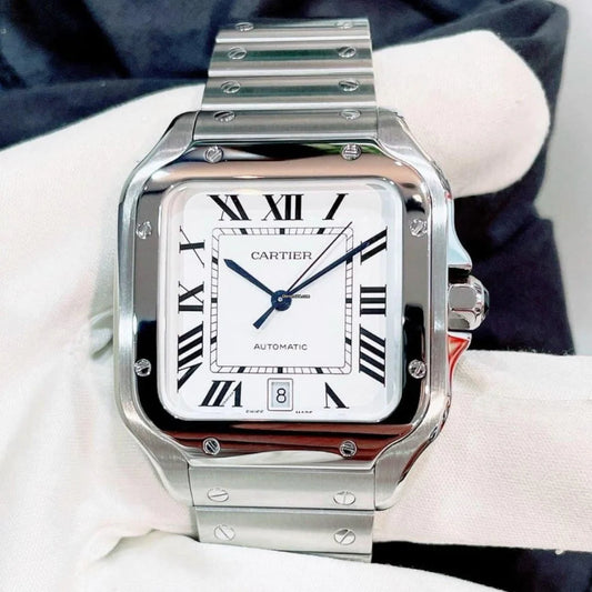 CARTIER SANTOS WHITE AAA+ FULL SET