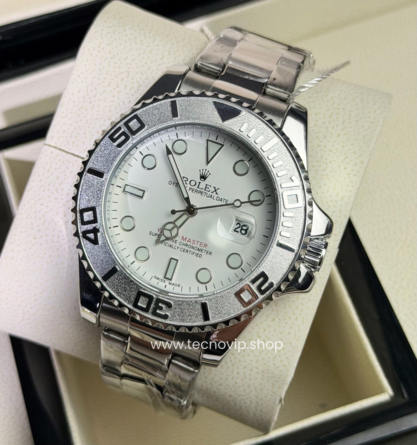 ROLEX YACH-MASTER SILVER AND WHITE SEMIAUTOMÁTICO