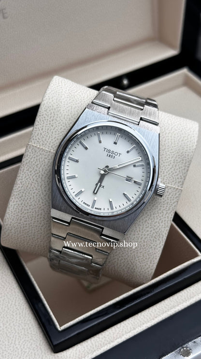 TISSOT PRX SILVER AND WHITE SEMIAUTOMÁTICO