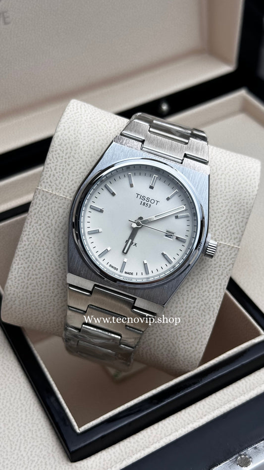 TISSOT PRX SILVER AND WHITE SEMIAUTOMÁTICO
