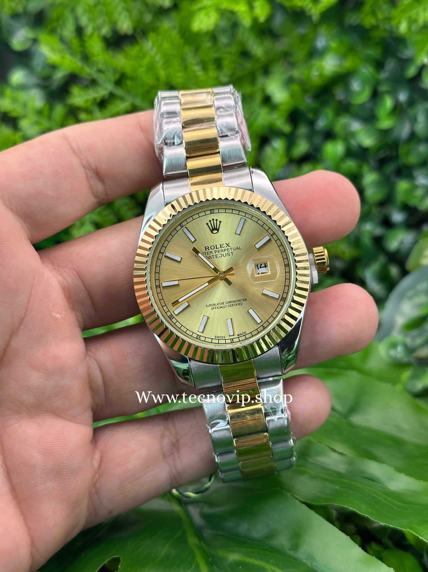 ROLEX DATEJUST GOLD COMBINADO SEMIAUTOMÁTICO