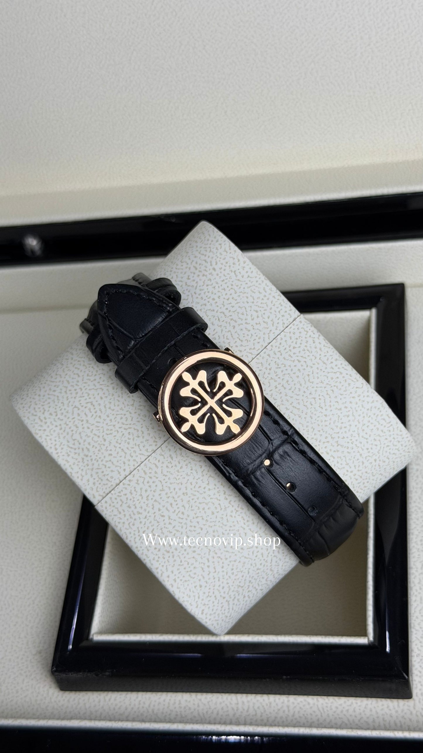 PATEK PHILLIPE COMPLICATION MOONDAY BLACK AND GOLD ROSE AAA+ (OPCIÓN A FULL SET)