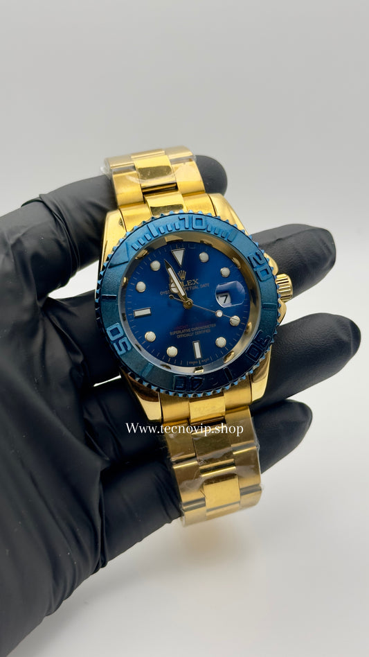 ROLEX YACH-MASTER GOLD AND BLUE BLUE