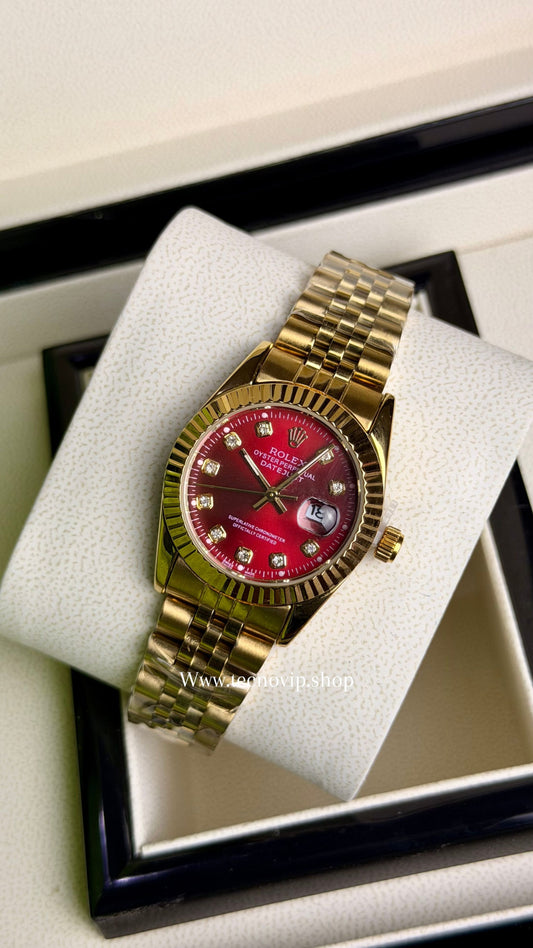 ROLEX PRESIDENCIAL GOLD AND RED   (MUJER)