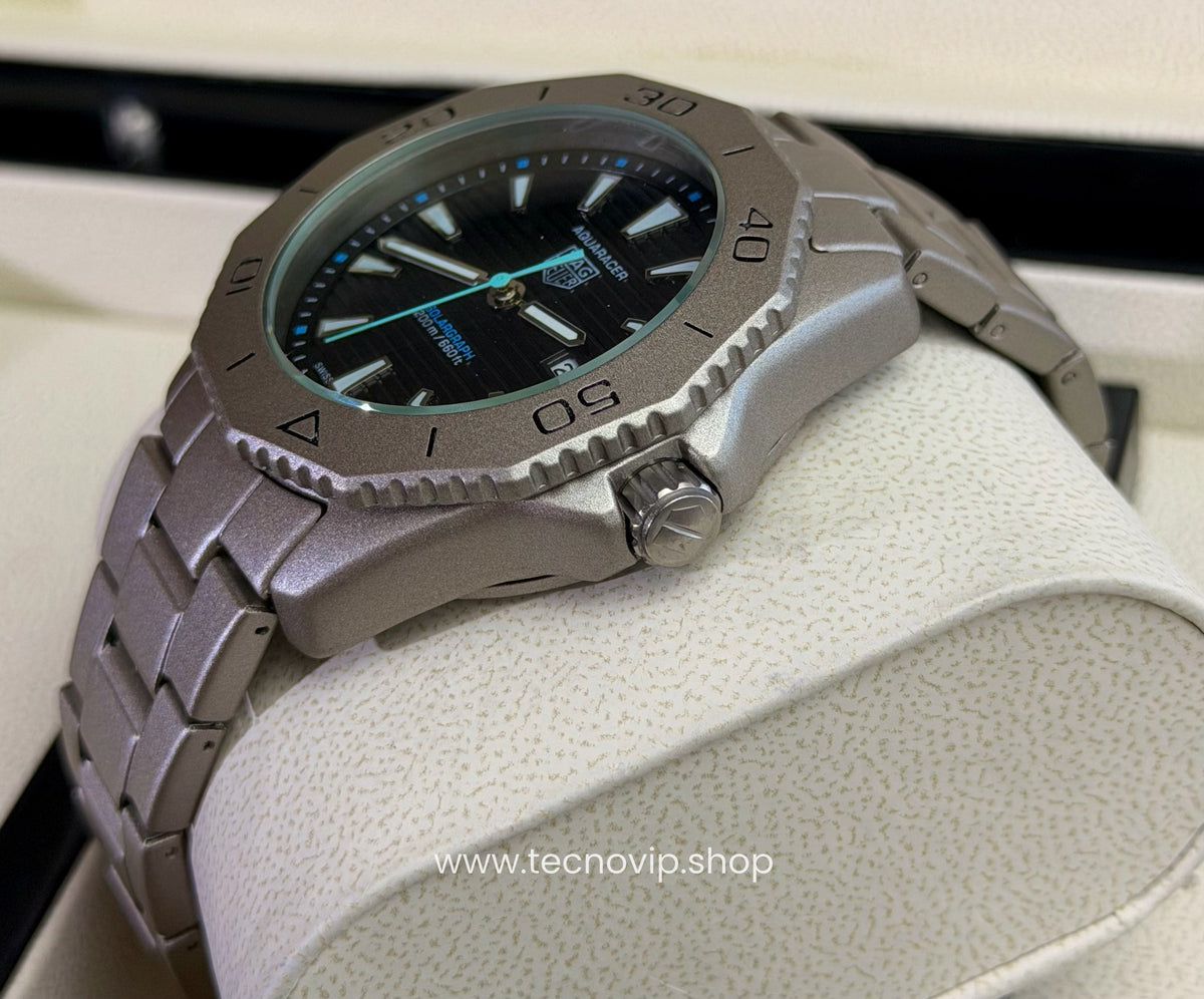TAG Heuer Aquaracer Professional 200 Solargraph Titanium Black sky Semiautomático