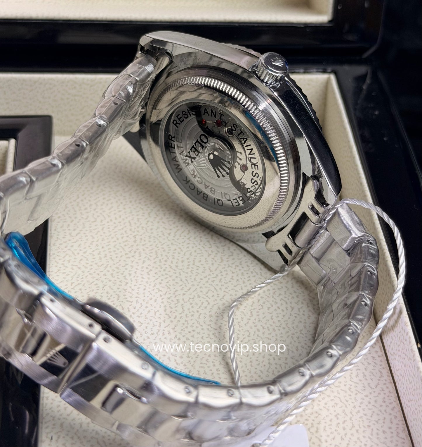 ROLEX DATEJUST SILVER AND BLACK SEMIAUTOMÁTICO