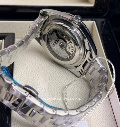 ROLEX DATEJUST SILVER AND BLACK SEMIAUTOMÁTICO