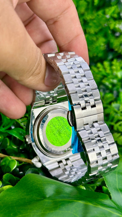 ROLEX LAND DWELLER SILVER AND BLACK