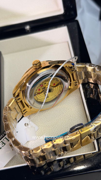 ROLEX DATEJUST GOLD AND BLACK SEMIAUTOMÁTICO