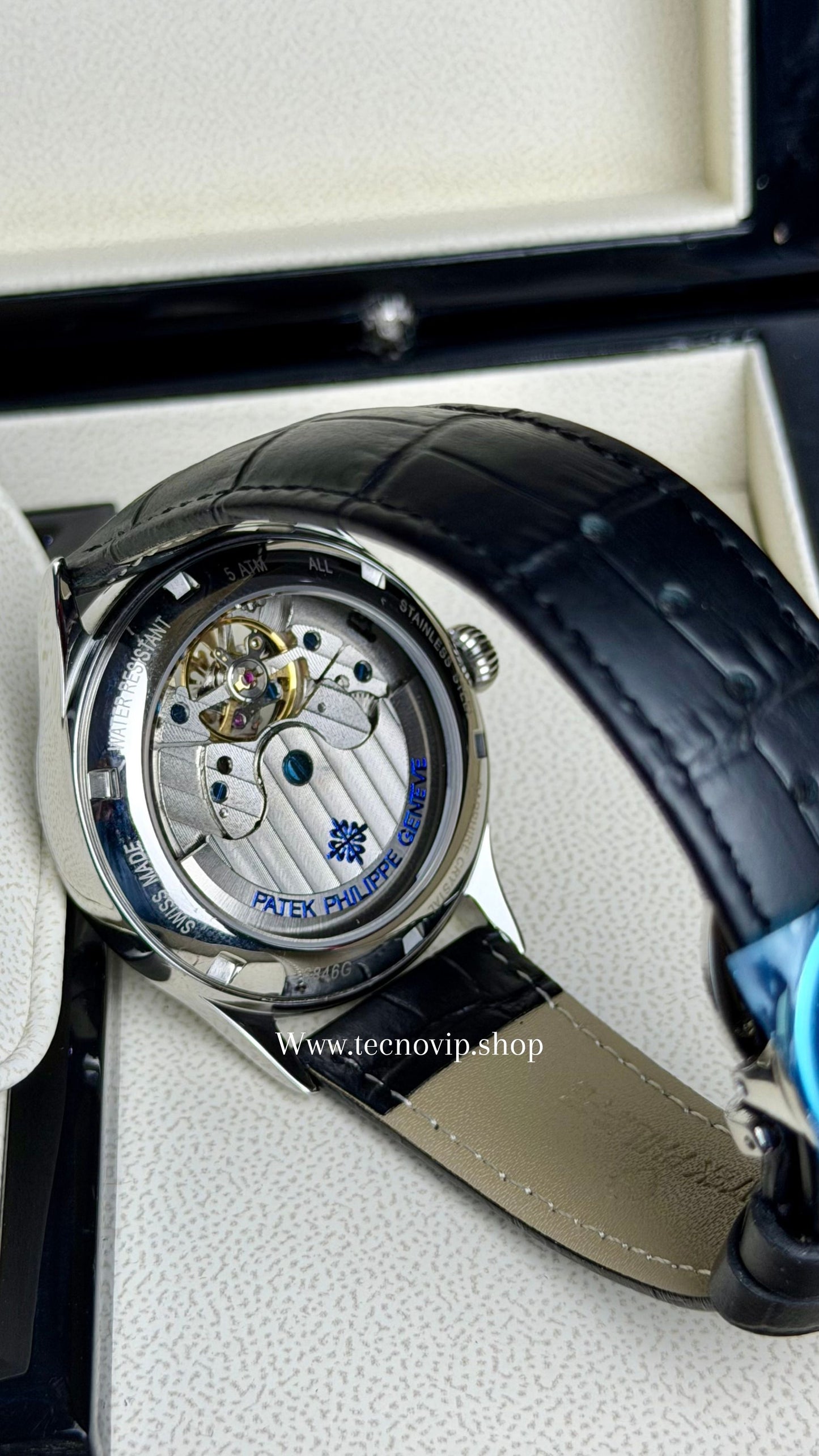 PATEK PHILLIPE TURBILLION MOONDAY BLACK AND SILVER AAA+ (OPCIÓN A FULL SET)