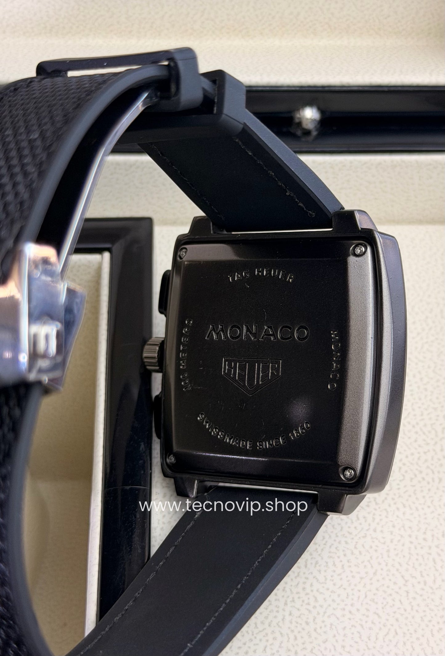 TAG Heuer Monaco Cronógrafo Esqueleto Black Black