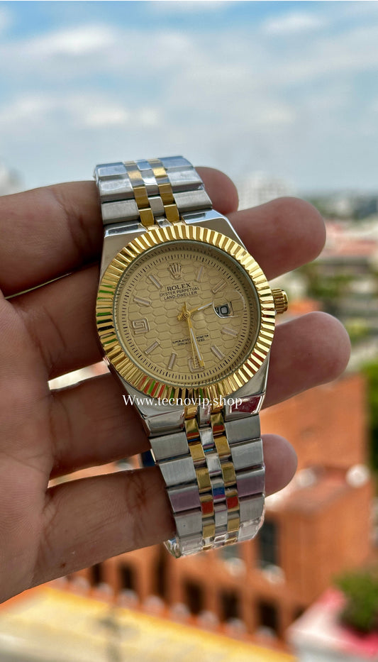 ROLEX LAND DWELLER GOLD COMBINADO
