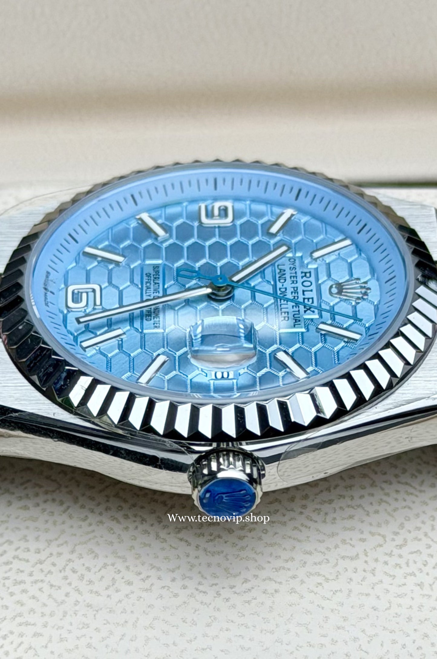 ROLEX LAND DWELLER SILVER AND TIFFANY   AAA+ (OPCIÓN A FULL SET)