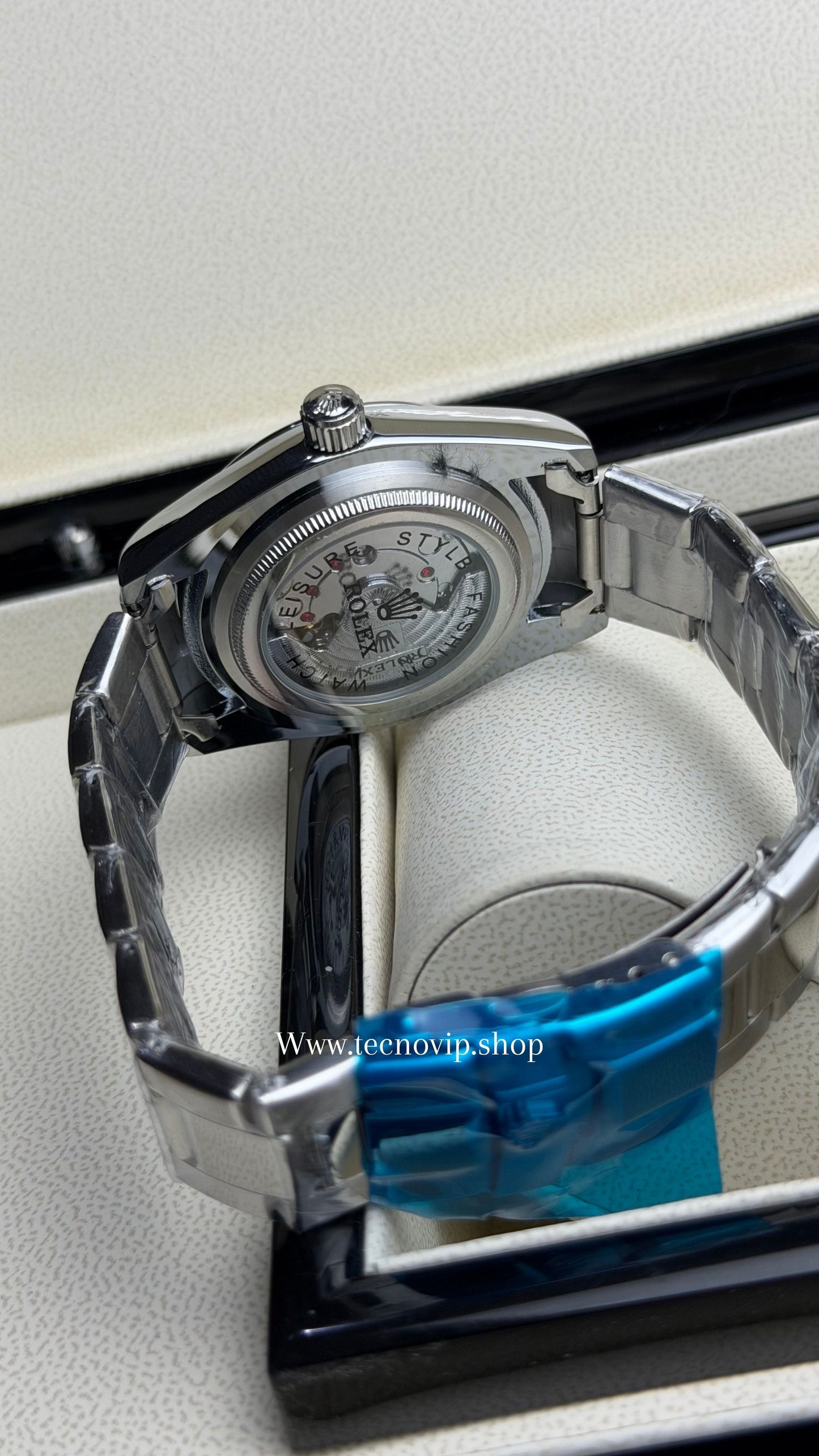 ROLEX OYTERPERPETUAL SILVER AND PINK SEMIAUTOMÁTICO