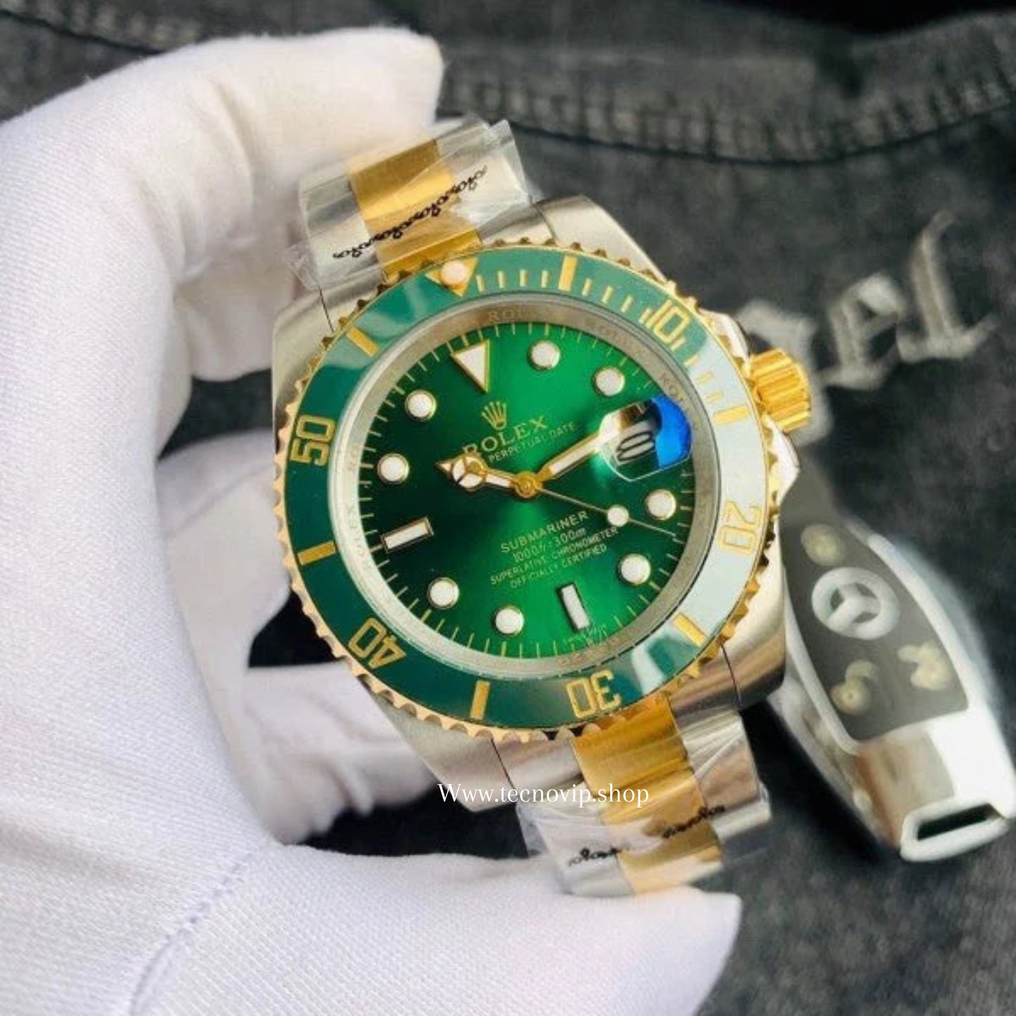 ROLEX SUBMARINER GREEN COMBINED FULL SET AAA