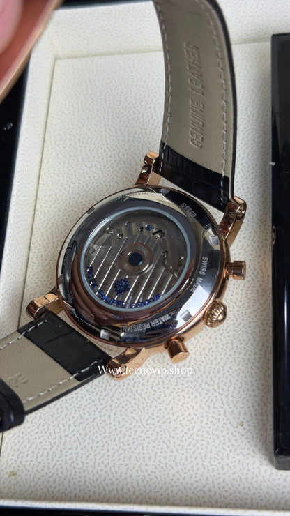 PATEK PHILLIPE COMPLICATION MOONDAY BLACK AND GOLD ROSE AAA+ (OPCIÓN A FULL SET)