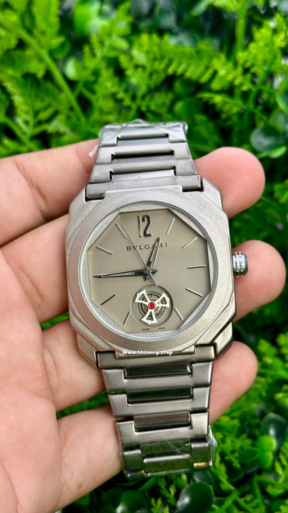 BVLGARI SILVER TURBILLON