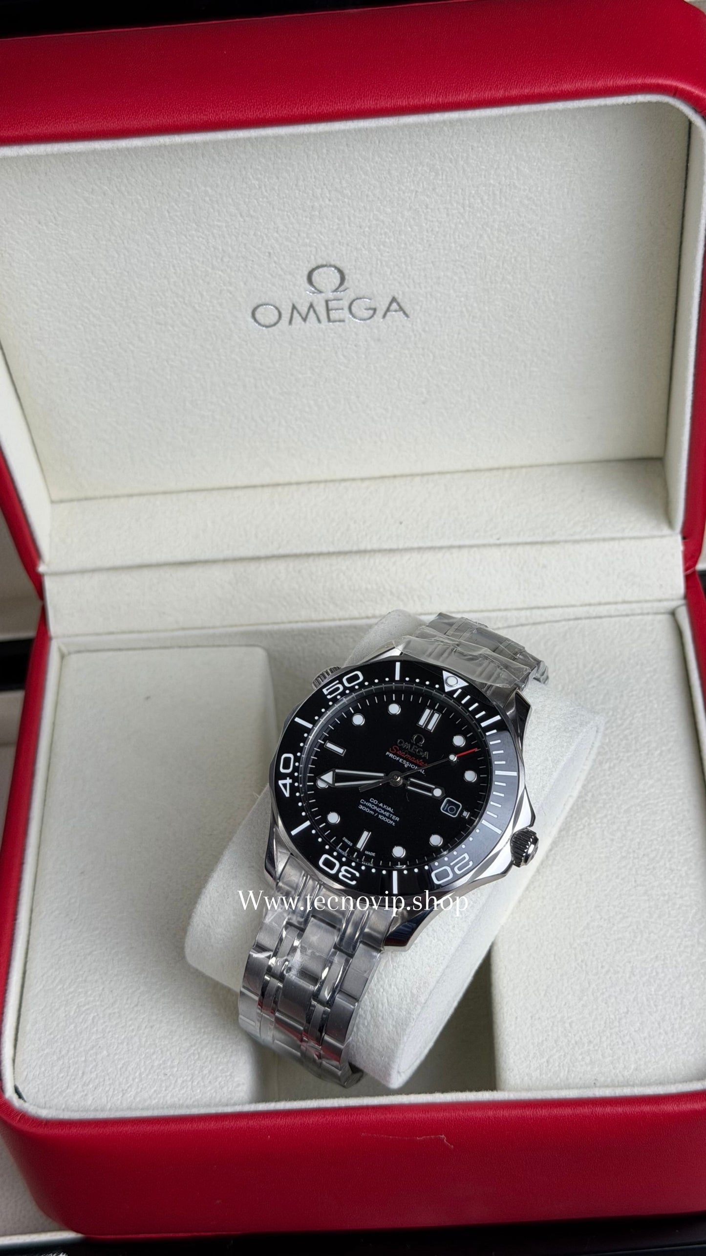 OMEGA SEASMASTER SILVER AND BLACK AAA+ (OPCIÓN A FULL SET)