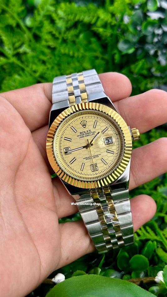 ROLEX LAND DWELLER GOLD COMBINADO