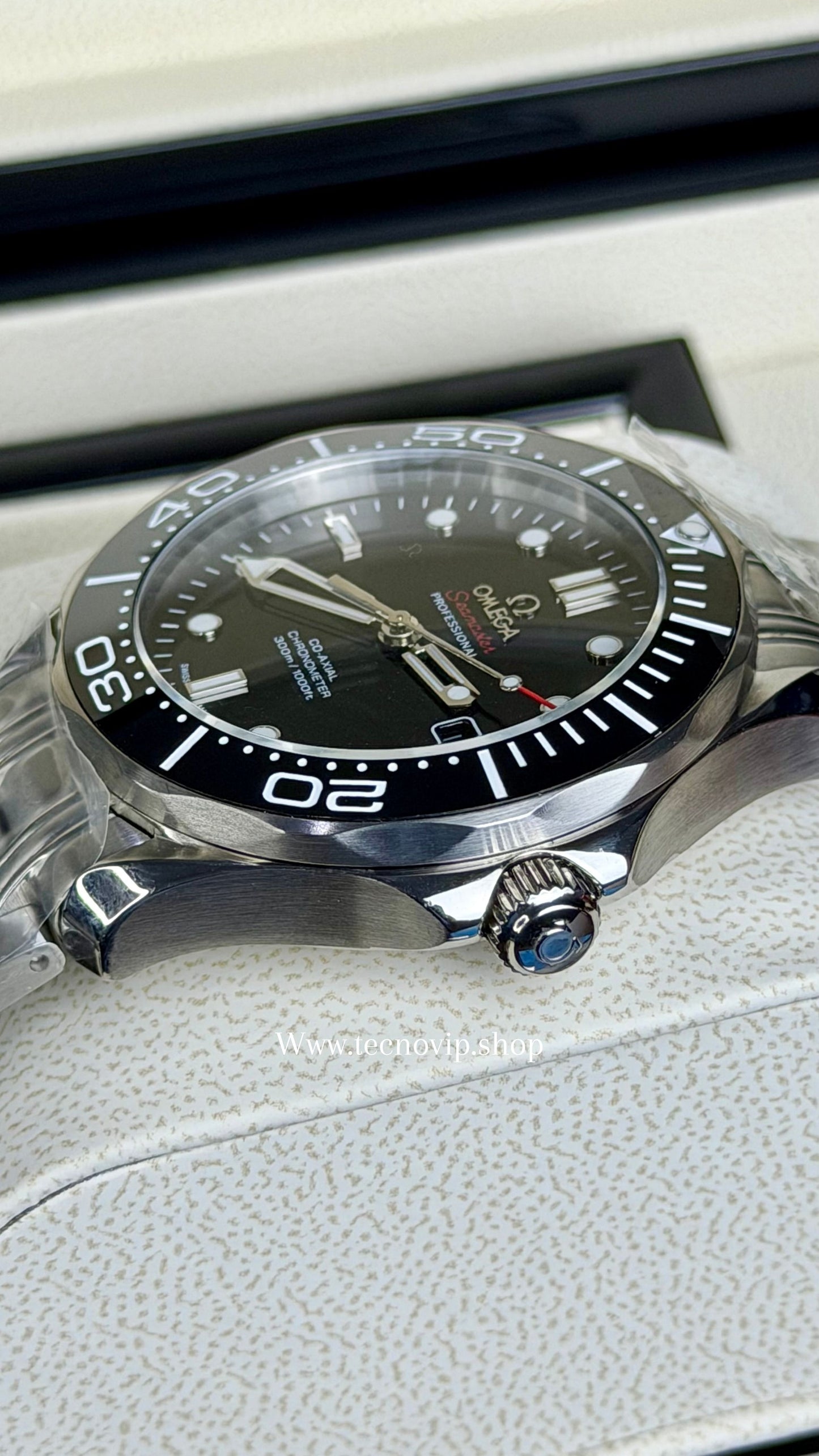 OMEGA SEASMASTER SILVER AND BLACK AAA+ (OPCIÓN A FULL SET)