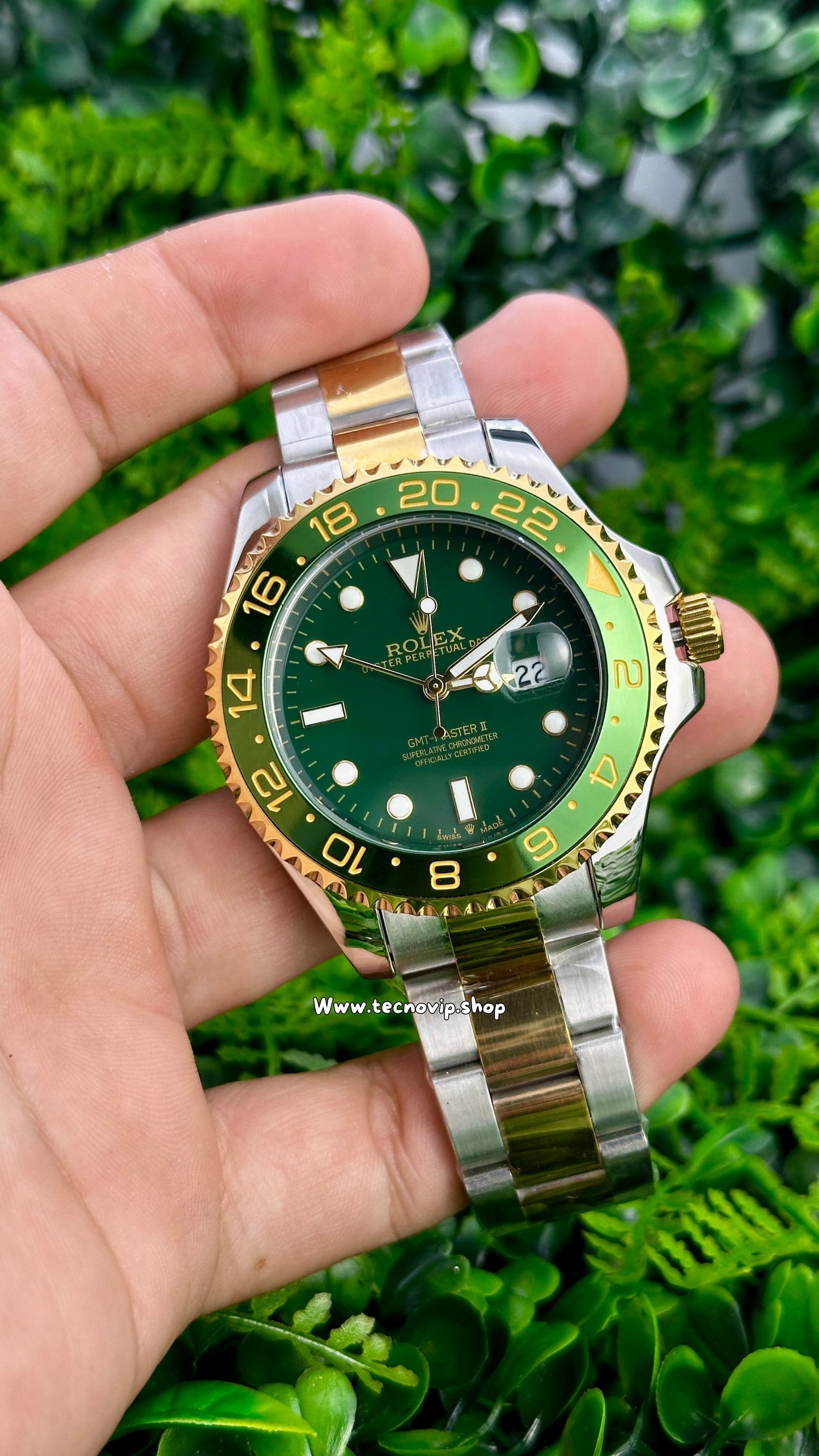 ROLEX GMT-MÁSTER GREEN COMBINADO