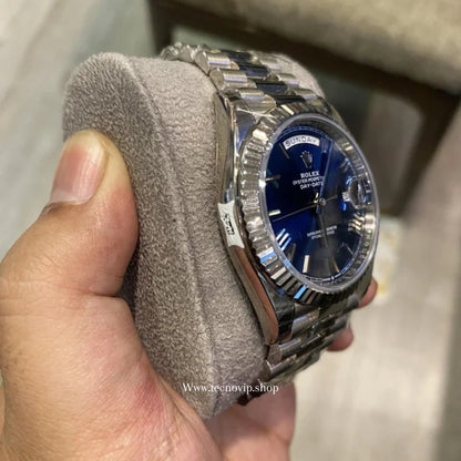 ROLEX DAYDATE SILVER AND BLUE FULL SET AAA+