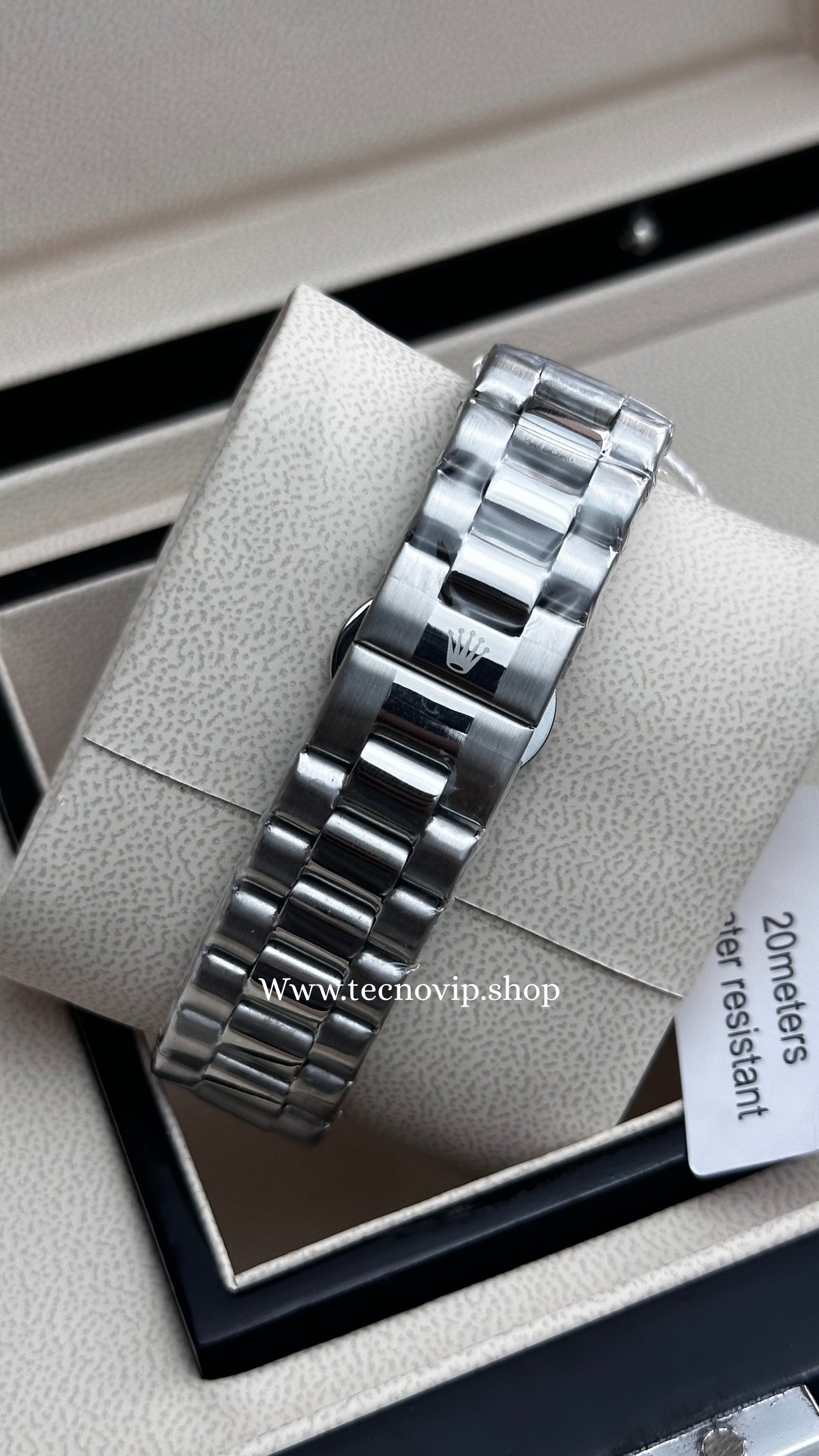 ROLEX DATEJUST SILVER AND WHITE