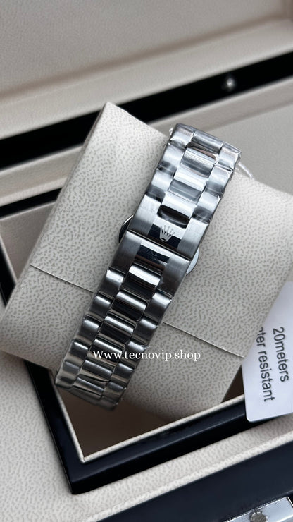 ROLEX DATEJUST SILVER AND WHITE