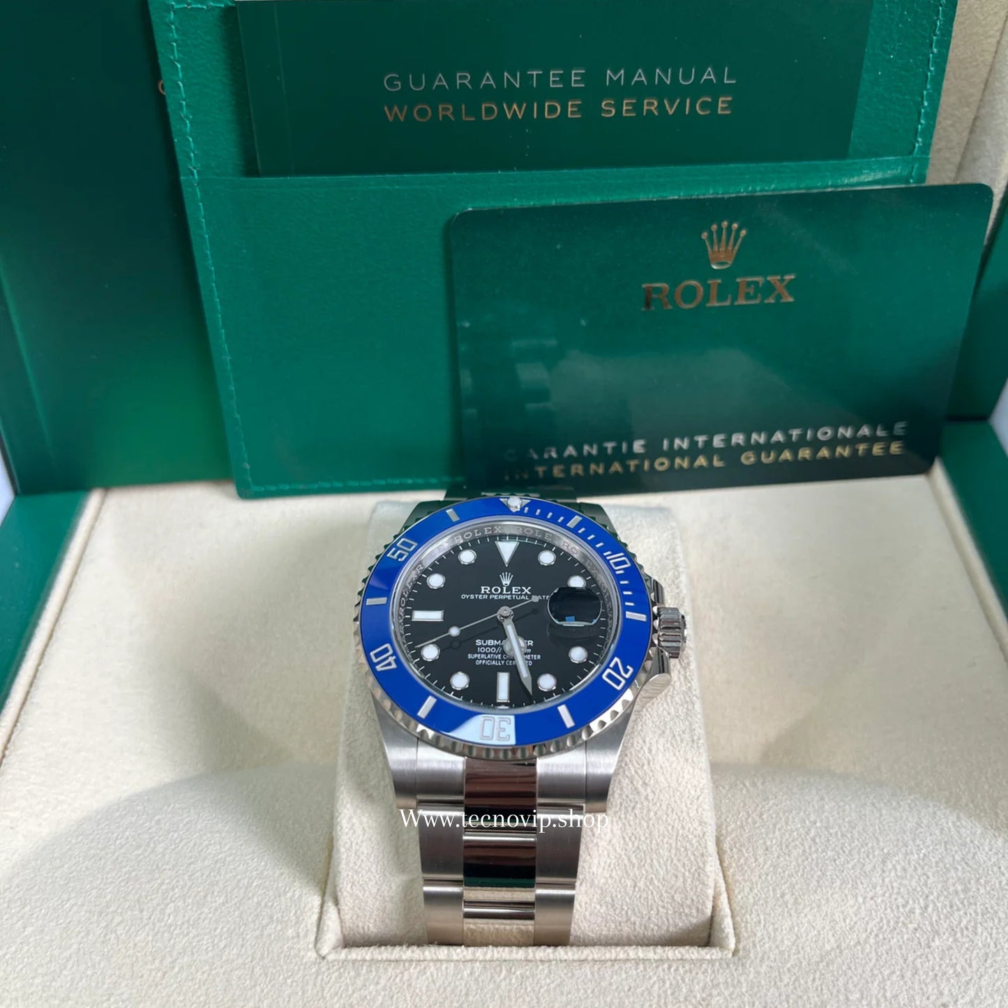 ROLEX SUBMARINER SILVER AND BLACK BLUE FULL SET AAA