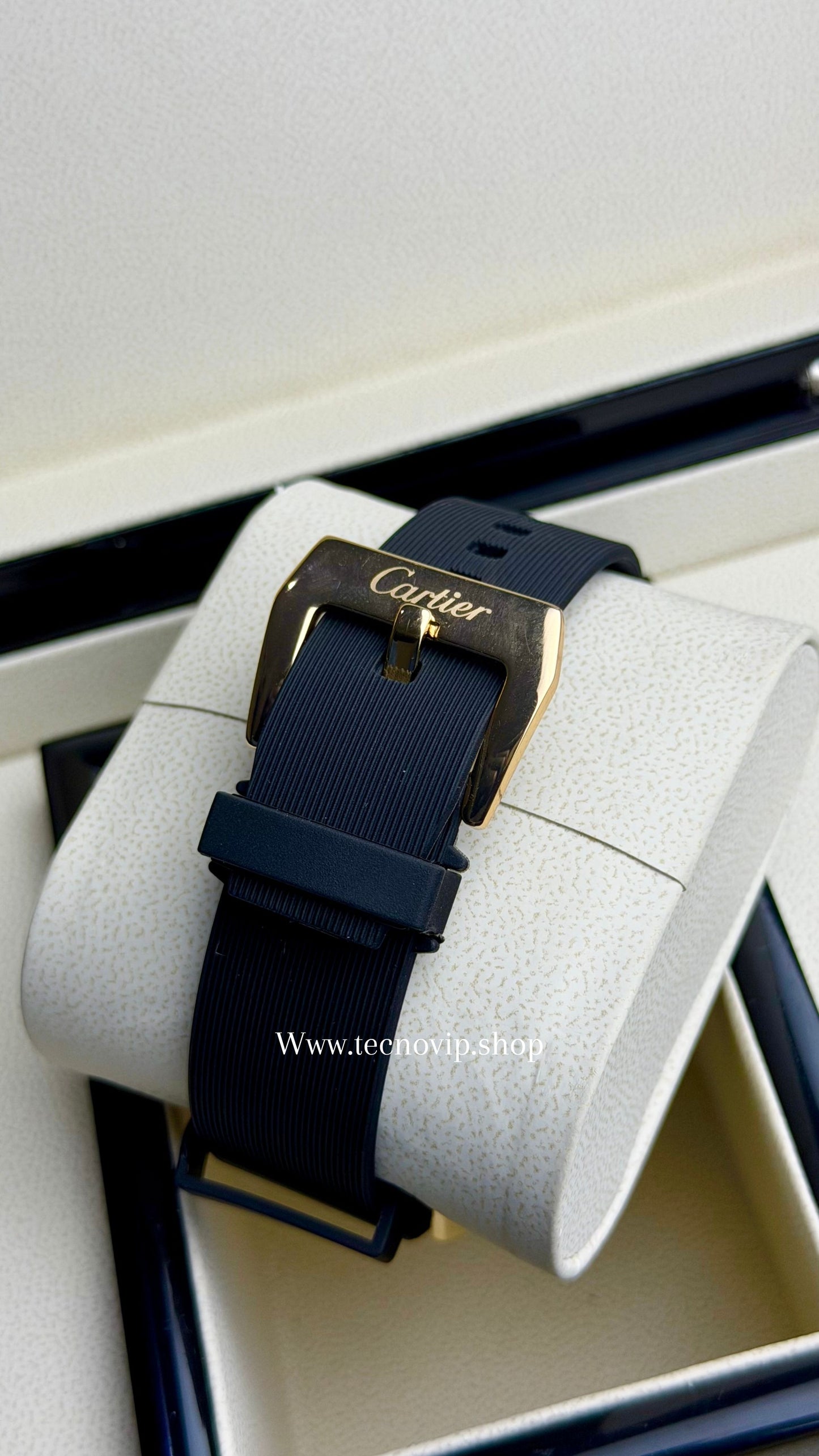CARTIER SANTOS 100 GOLD BLACK