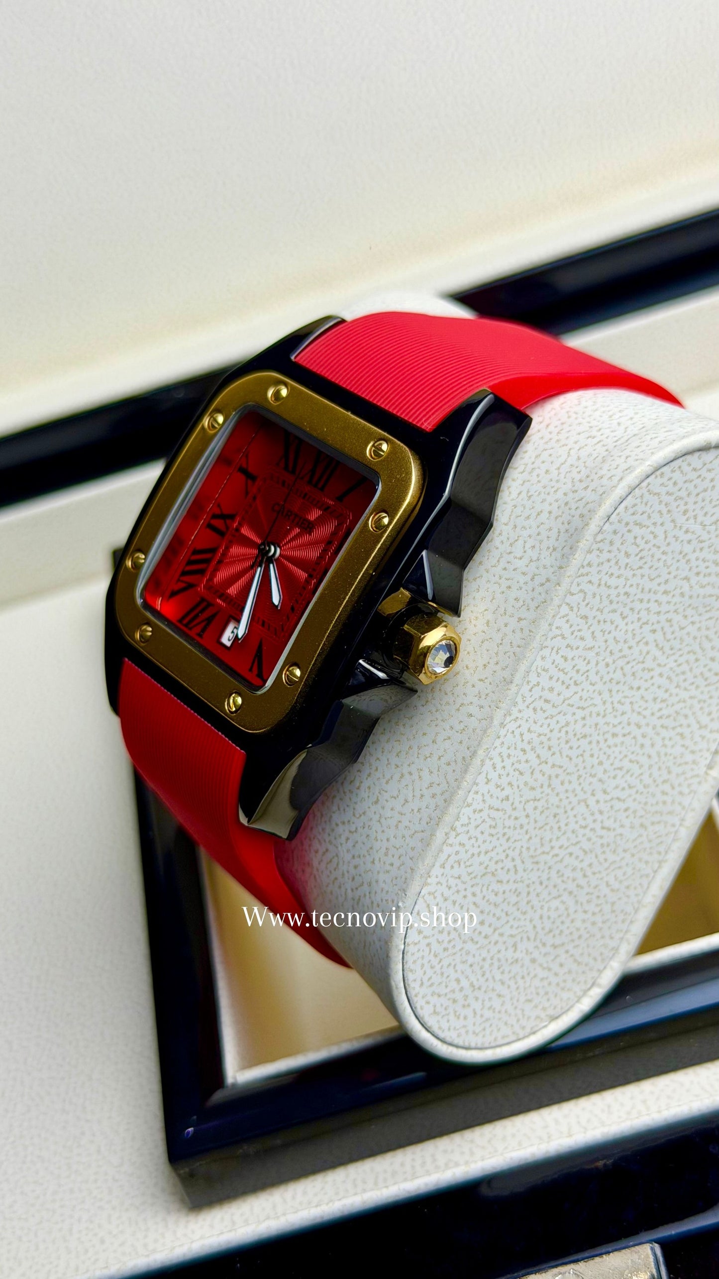 CARTIER SANTOS 100 RED
