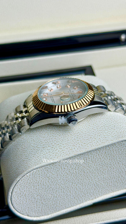 ROLEX PRESIDENCIAL SILVER AND GOLD ROSE WHITE    (MUJER)