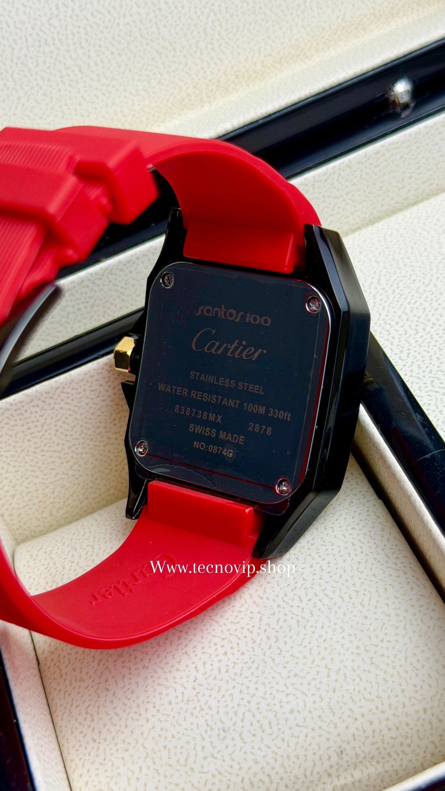 CARTIER SANTOS 100 RED