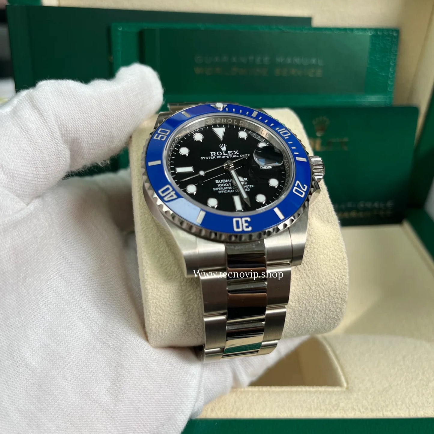 ROLEX SUBMARINER SILVER AND BLACK BLUE FULL SET AAA